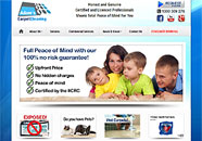 Adams Carpet Cleaning Small Business website