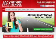 Apex Driving School Small Business website