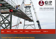 GBP Cranes Small Business website